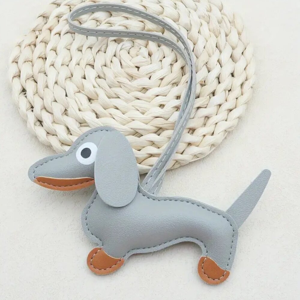 Puffy Large Dachshund Dog Purse and Bag Accessory or Keychain (2025 style) - Picture 3 of 13